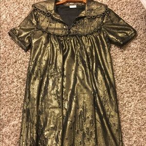Wayne gold collard dress